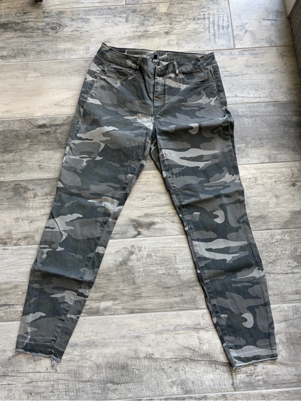 Rewash Gray Camo Skinny Jeans
